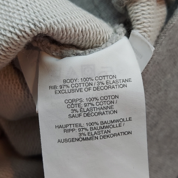 J. Crew Gray Floral Embroidered Long Sleeve Sweatshirt Size S - Picture 9 of 10